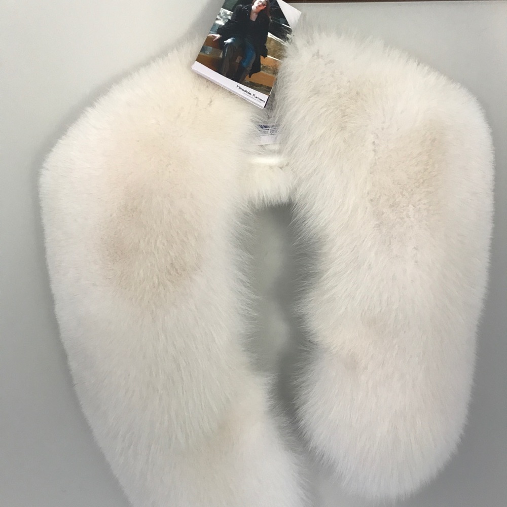 White Fox Fur stole (real fur)